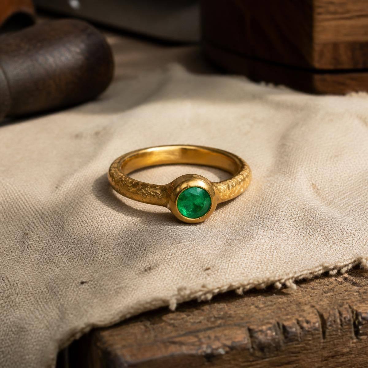 Kundan Statement Ring — Gold 22K rings